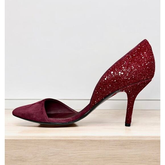 Coach A4536 Camille Suede Glass Glitter Pump Size 9M - Picture 1 of 9